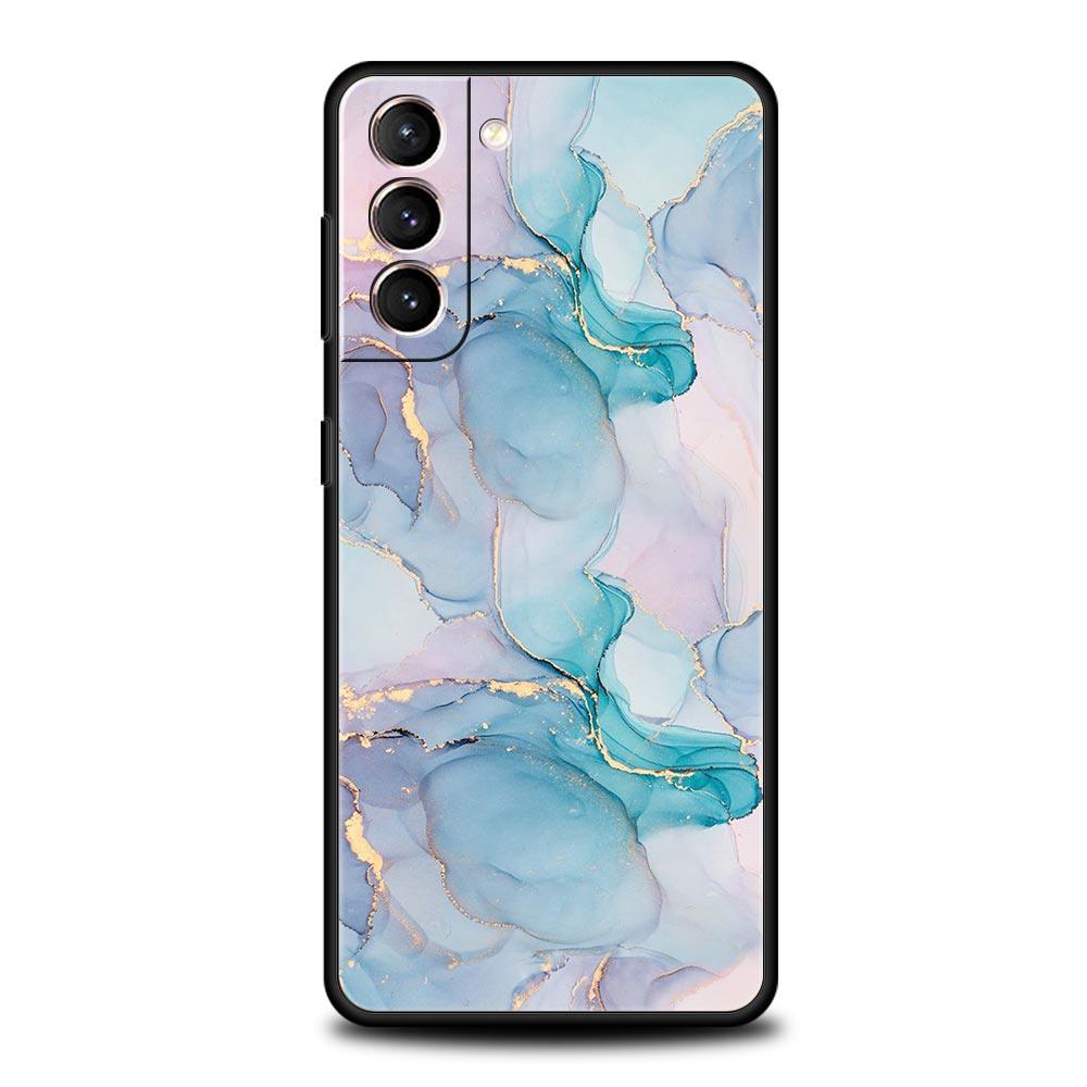 Акварельный мраморный чехол для телефона Samsung Galaxy S25 S24 S23 S22 S20 Ultra S21 FE 5G S10 Plus S10E Мягкий чехол из ТПУ