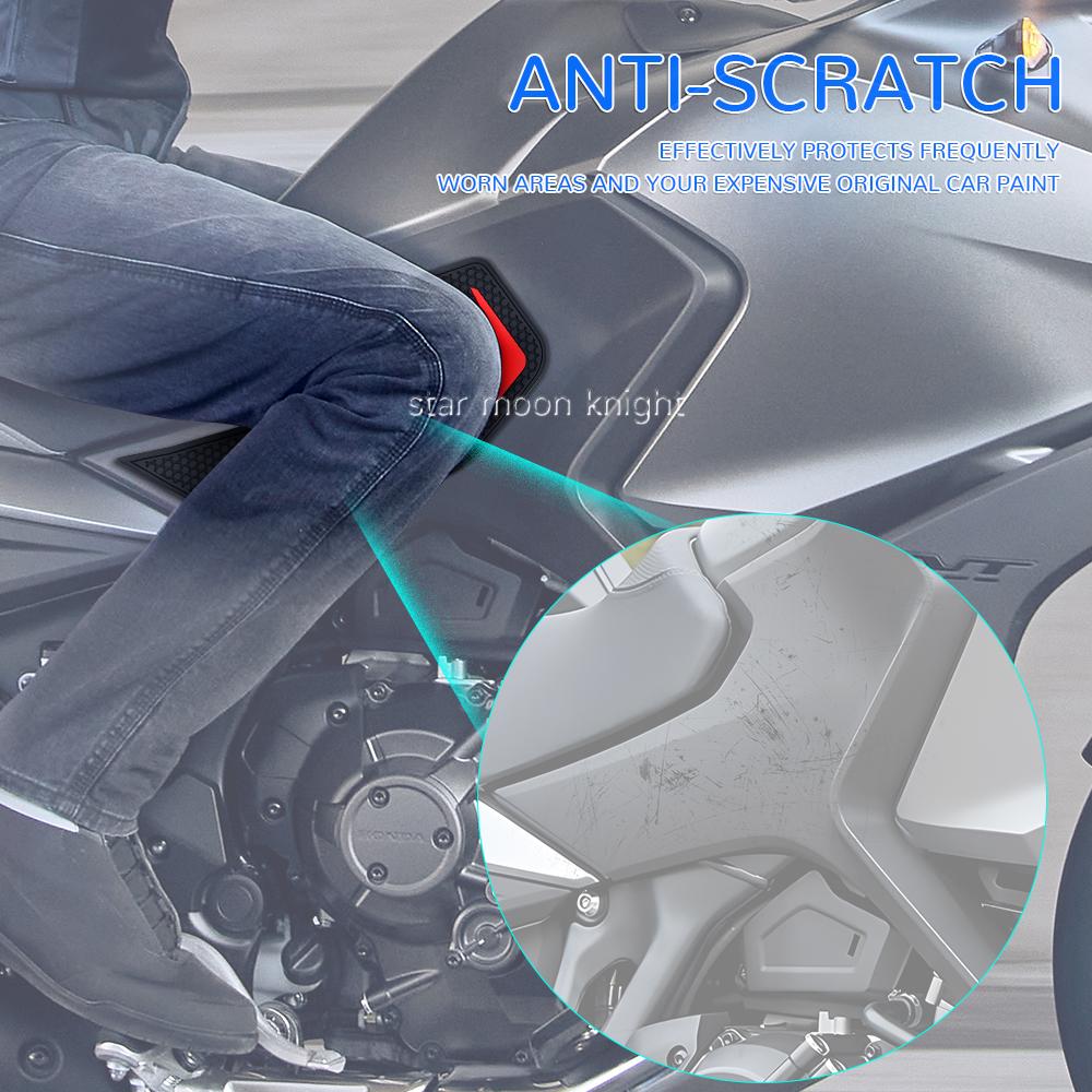 Резиновая противоскользящая наклейка сцепления для Honda NT1100 NT 1100 2021-2024 Мотоцикл Боковая защитная накладка топливного бака Захват бака