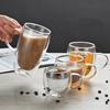 Double Wall Glass Cup Heat Insulation Transparent Handmade Tea Drink Cups MINI Whisky Glasses Espresso Coffee Mug Drinkware Tool