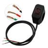 Motorcycle Electric Star Pressure Waterproof Control Switch Button With Led Light Motorcycle Handlebar Switch