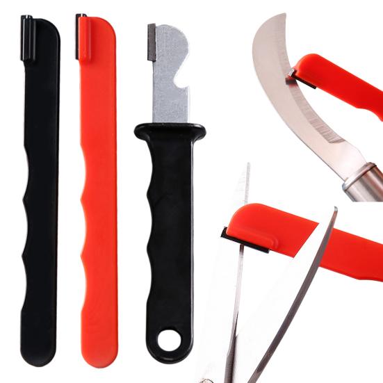 Многофункциональный точильный камень для садовых инструментов: ножей, ножниц, топоров, кусторезов, секаторов. Портативная карманная точилка для кемпинга, рыбалки.