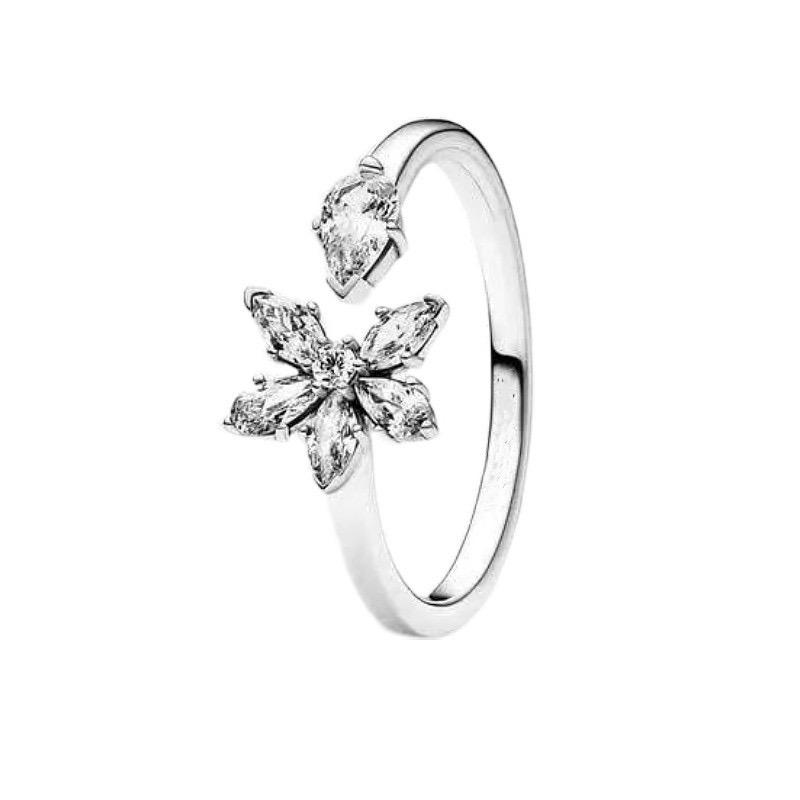 925 Silver Rings Stackable Infinite Heart Flower Crown Trinkets For Women Original Wedding Ring Jewelry Gift