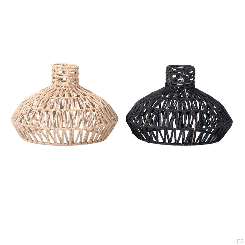 Плафон для потолочного фонаря, абажур, аксессуары, элегантный плетеный абажур из веревки ручной работы для