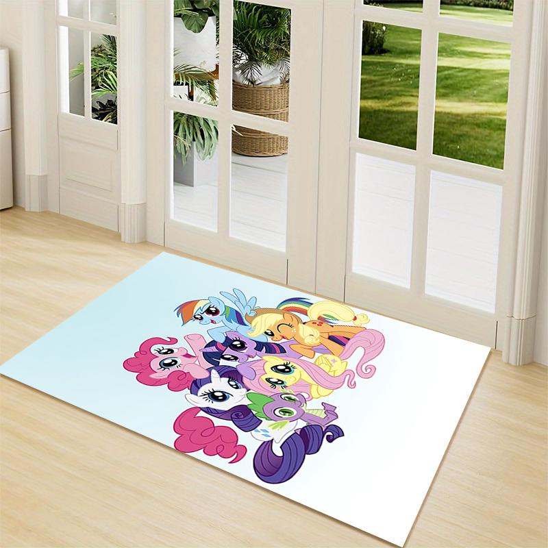 1Pc Little Pony Friendship Carpet Rug Customizable Soft Washable Antislip Home Living Room Sofa Mats Personalized Rug 0917126
