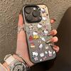 Hello Kitty подходит для чехла на мобильный телефон Apple 16plus iPhone15 мультяшный 14Plus противоударный 13 креативный 12 милый