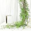 1PC Fake Plant Vine Ceiling Landscape Decor Winding Grass For Air Conditioning Pipe Shelter About 140cm
