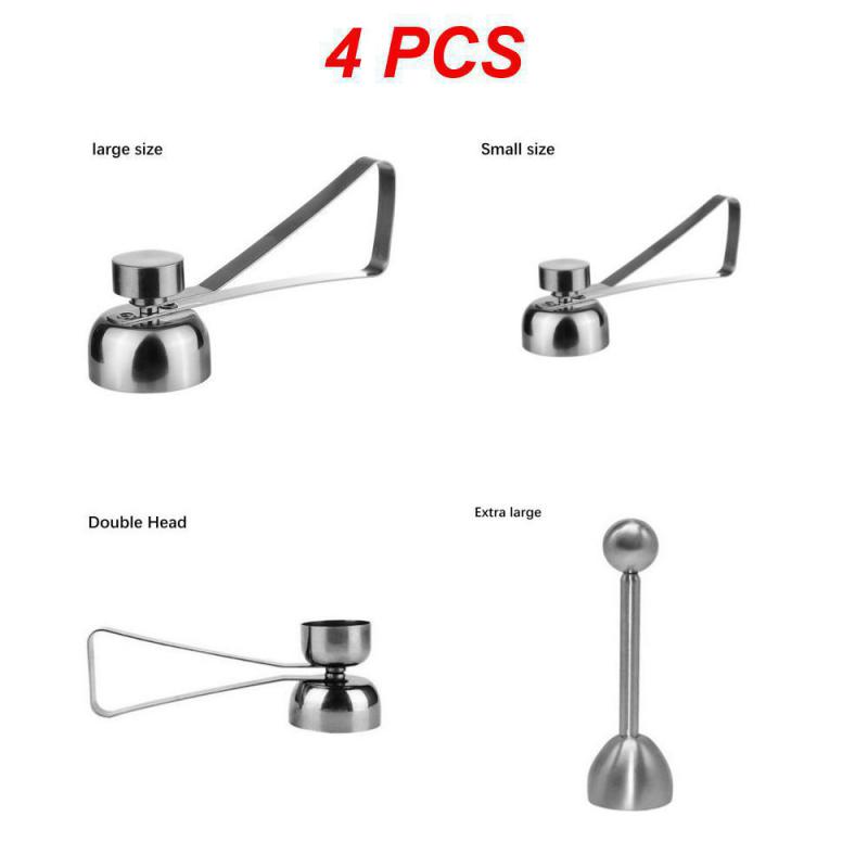 304 Stainless Steel Egg Eggshell Opener Eggshell Cutter Double Head Egg Topper Shell Opener Boiled Egg Creative Kitchen Tool