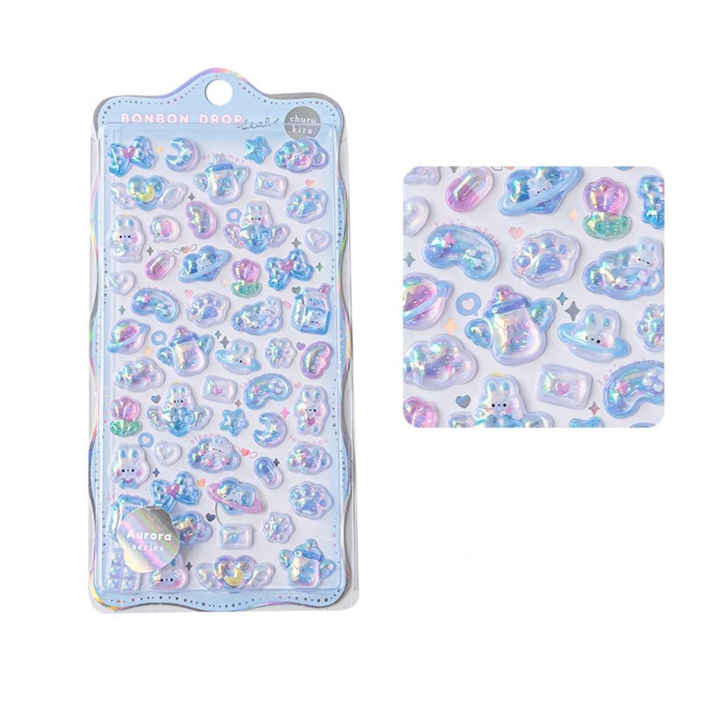 Cute Candy Animal Drop Sticker Aesthetic DIY Toy Stickers 3D Decor Stickers  DIY Scrapbooking