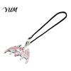 Holiday Car Gift Bling Rhinestone Bat Hanging Accessories, Halloween Sparkly Rear View Interior Decoration Mirror Charm, Cute Ornament for Men