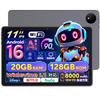 Планшет Rebecco M70 Android 16 T7250 20 ГБ ОЗУ 128 ГБ Gemini Face Widevine Беспроводное FM 8000 мАч Быстрая зарядка 18 В Японская спецификация Серый, 11-дюймовый, Wi-Fi