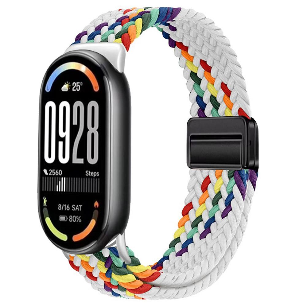 Нейлоновый петлевой ремешок для Xiaomi Mi Band 10 Браслет Плетеный Браслет Дышащий Наручный ремешок для XiaoMi Band 8 9 10 NFC Магнитная застежка Ремень