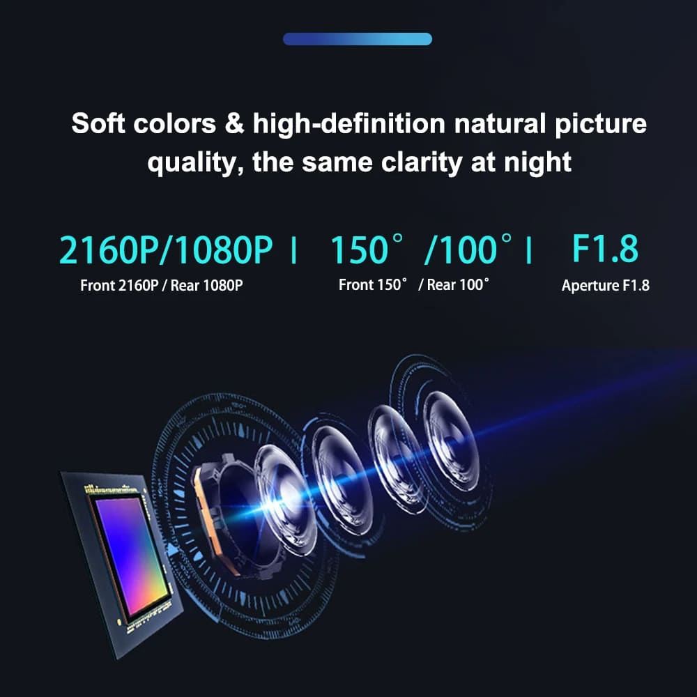 Видеорегистратор с тремя объективами для автомобилей, черный ящик, HD 1080P, автомобильный видеорегистратор с Wi-Fi, ночным видением, G-сенсор, циклическая запись, видеорегистратор, автомобильная камера