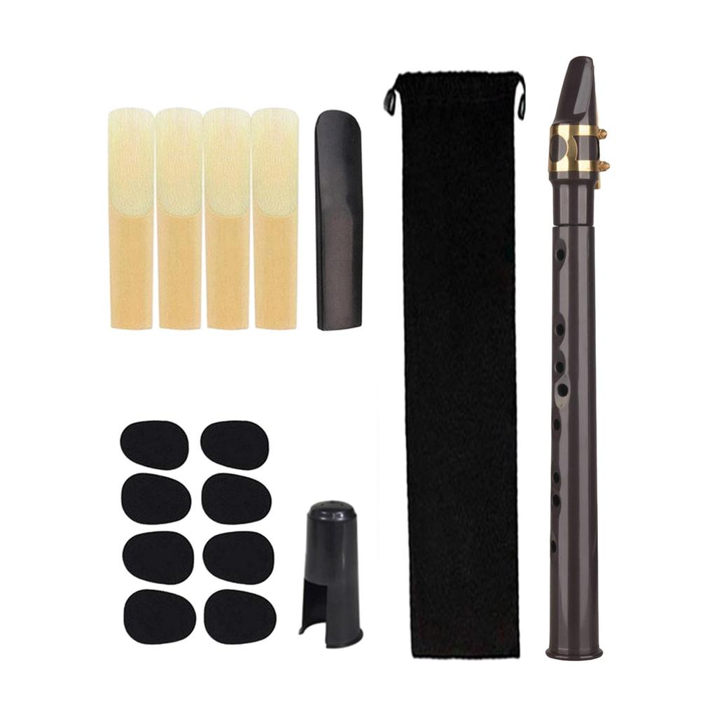 Compact Saxophone Bundle with Mouthpiece and Carrying Case - Portable Wind Instrument for Music