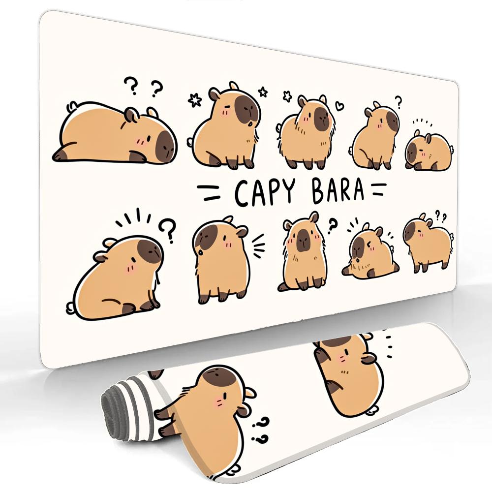 Cute Cartoon Capybara Mouse Pad Large Computer Office Game Table Mats Rubber Antislip Xxl Mouse Mat Hdp Long Desk Pads