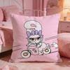 Cute EEsther Bunny Pink Cushion Cover Premium Comfort Reversible Pillow Cove Two in One Design for Any Room  Car Interior