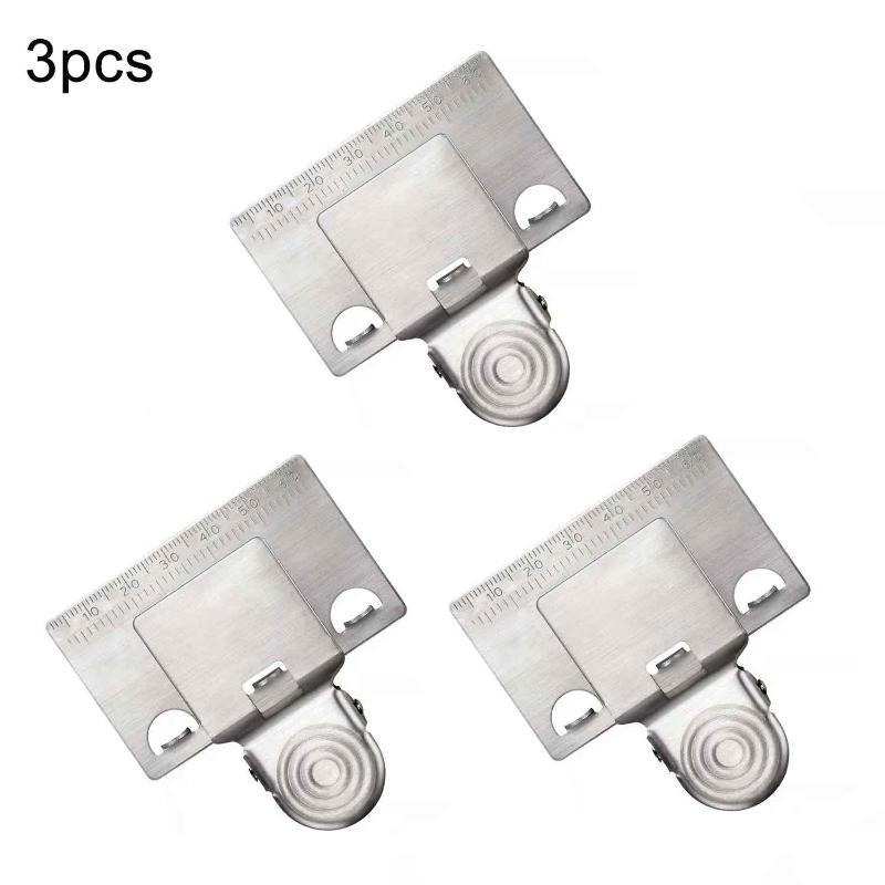 1/2/3/4 шт. Металлический держатель для клипсы измерительной ленты Точный измерительный инструмент для позиционирования при деревообработке Легко маркировать Разметка Рисование