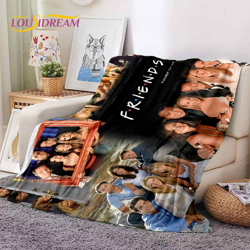 Latest Friends Classics TV 3D Soft Flannel Blankets,Throw Blanket Comfortable Blanket for Picnic Beds Sofa Home Bedroom Gift Kid