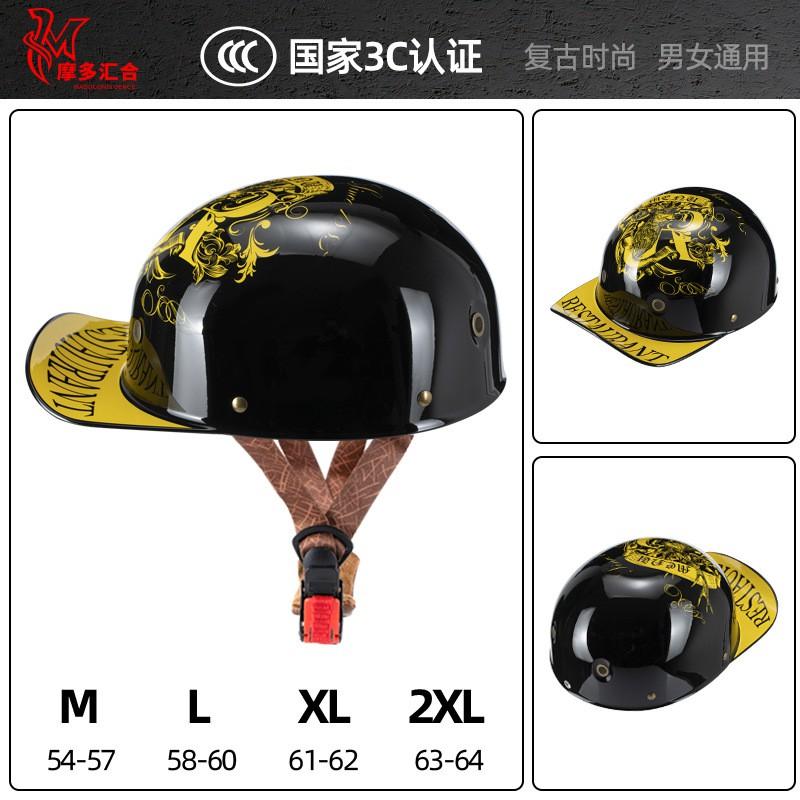 ABS Half Helmet Scooter Motorcycle Riding Adult Unisex Safety Headgear With 3C Certification