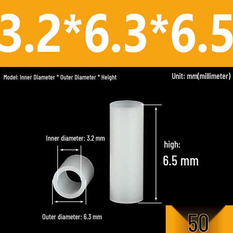 Nylon Spacer & Insulating Sleeve Set: M2.5-M7 Sizes, Thickened Washer, Isolation Shaft & Lamp Column