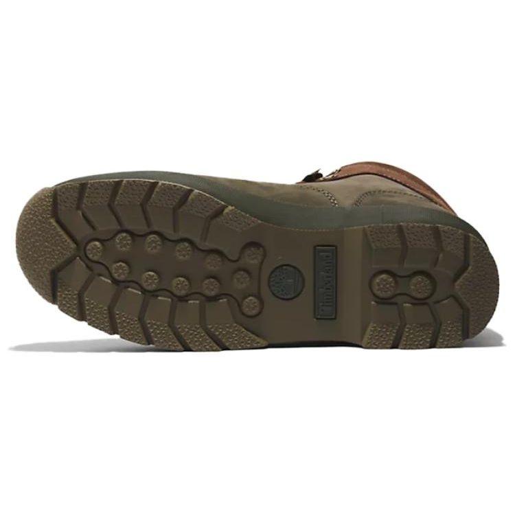Timberland Кроссовки для походов с круглым носком, шнуровкой, нескользящие, прочные, среднего размера, мужские, темно-зеленые A5ZHHA58