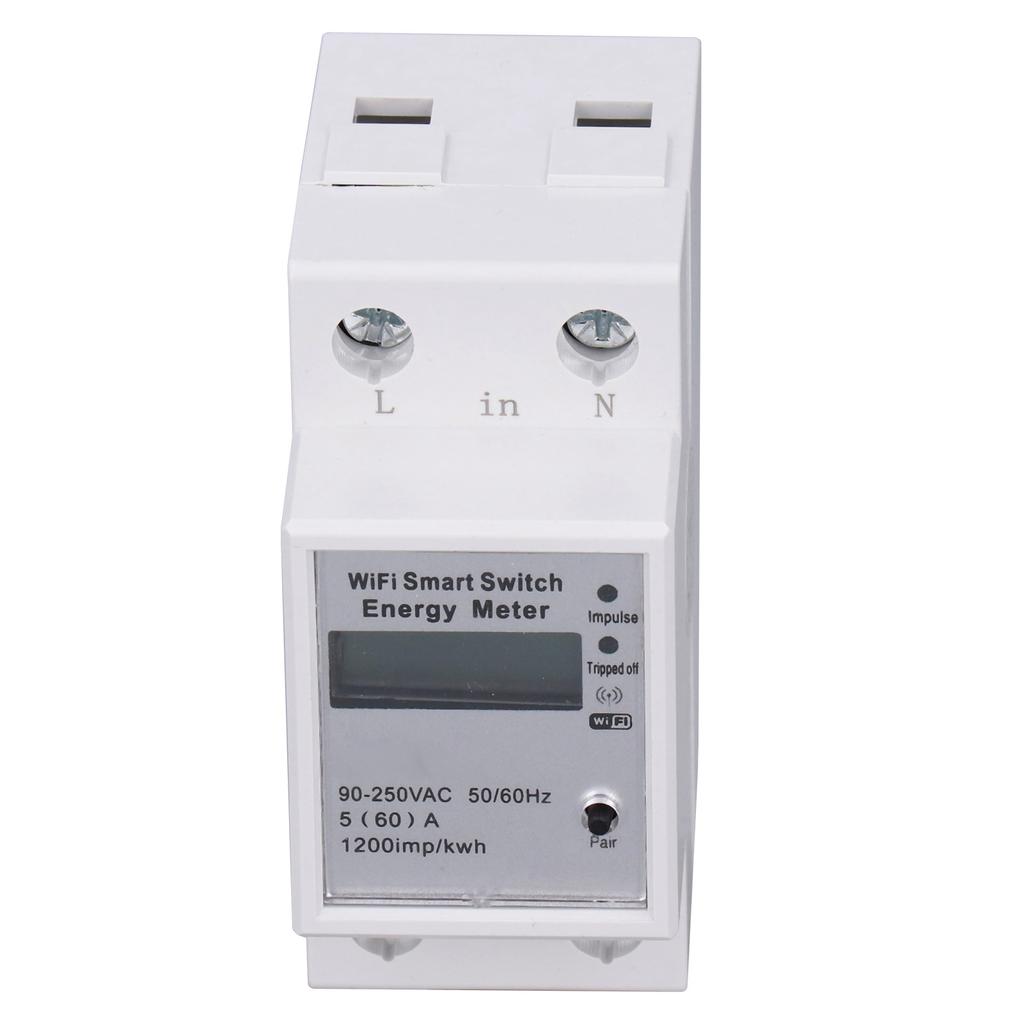 WIFI интеллектуальный счетчик электроэнергии ЖК-дисплей бытовой для Tuya 1 фаза 2P Din-рейка ZMAI?90 АС90?250В