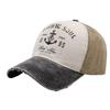 English American CA529 [White Fang] Hat, Letters, Logo, Cap, Casual, Vintage, Distressed, Design, Sports, Men's, Women's, (Black)