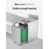 Shangjinsheng Commercial Stainless Steel Waste Collection Cart