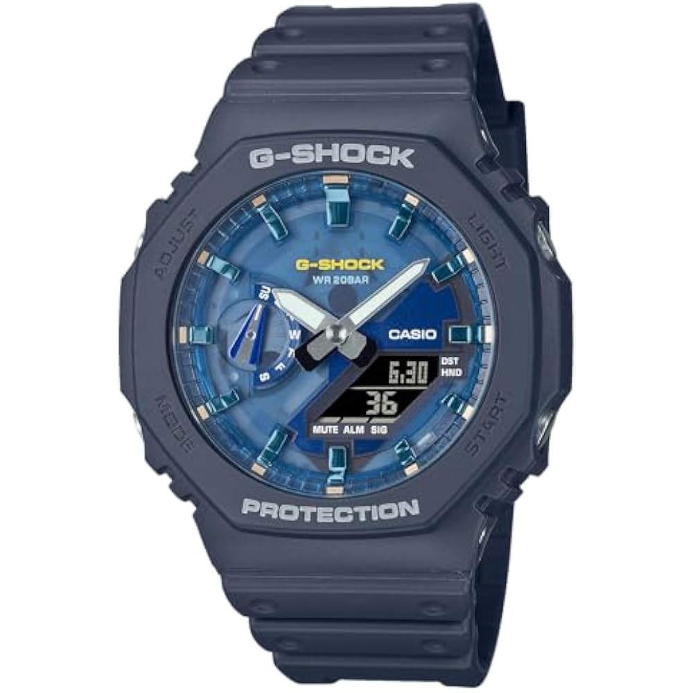 Casio G-Shock Oasis Collection Navy Blue Octagonal Watch GA2100AS-2A