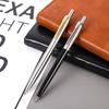 luxury qualitymetal Ballpoint Pen stainless steel color Press signature pen ball point pen Stationery Office Supplies new