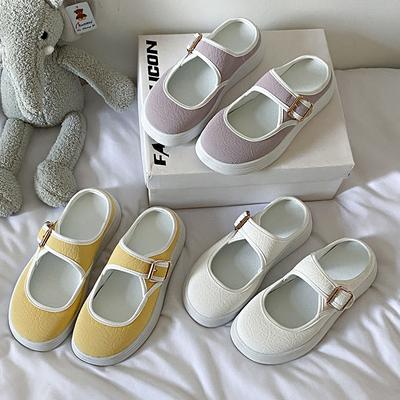 Весенне-летние тканевые туфли-лазанья ручной работы, женские туфли на тканевой подошве, вышитые туфли для женщин среднего и пожилого возраста, с пряжкой на ремешке