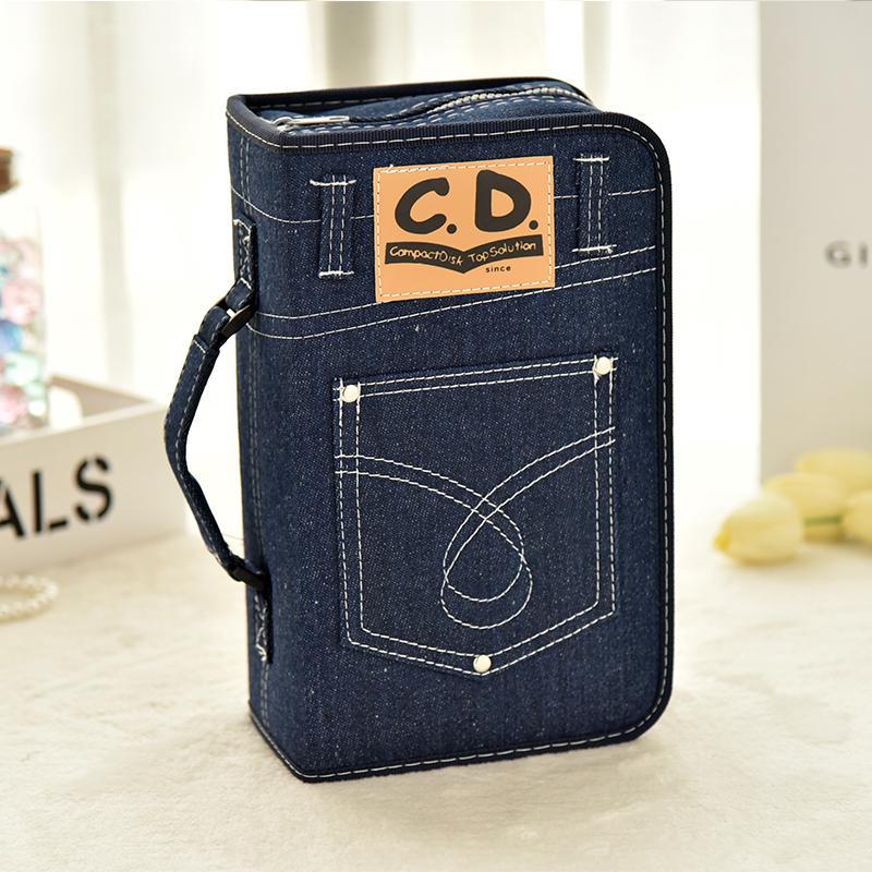 Сумка для хранения 128 CD/DVD Blu-ray дисков из мерсеризованной ткани