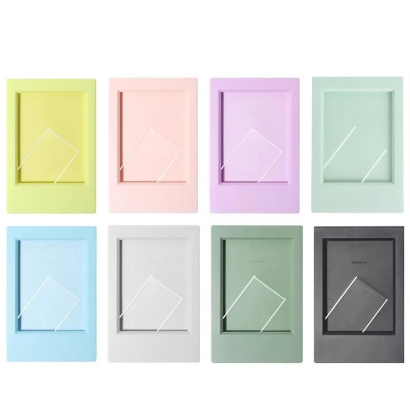 1pc Suitable For Polaroid Mini 3 Inch Classic Vertical Picture Frame Creative Seven-color Set Color Photo Frame Frame Table