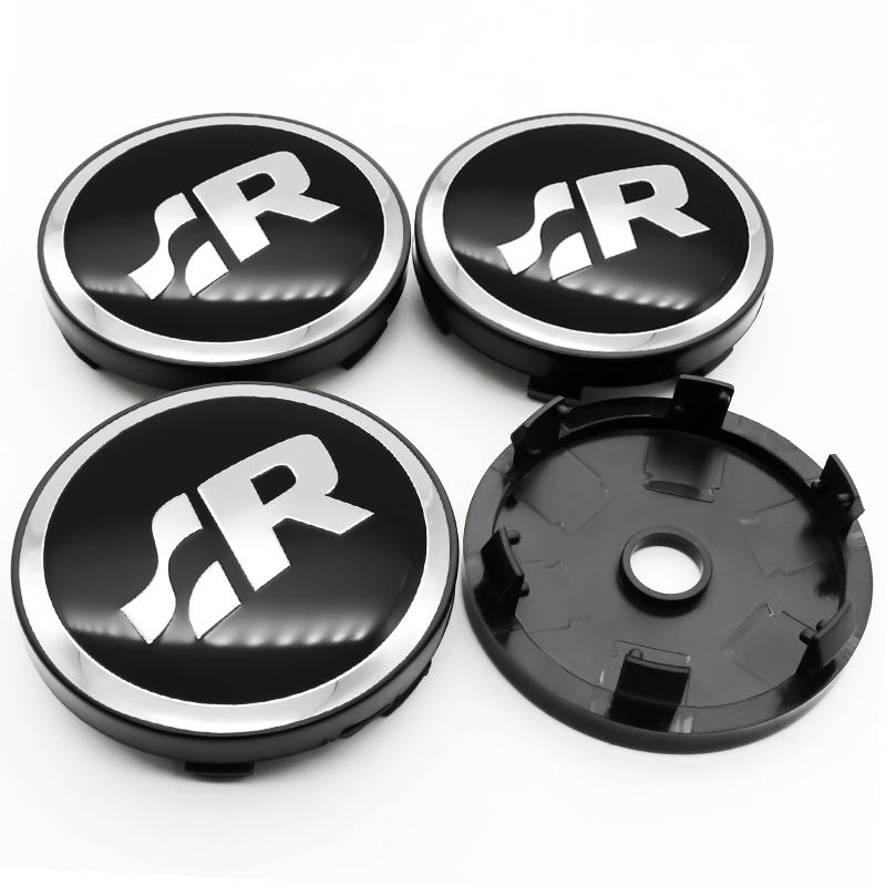 VW 4Pcs 56mm 60mm Car Wheel Center Hub Cap Cover Emblem Stickers For Volkswagen VW GTI Polo Golf Passat Tiguan Arteon Touareg Caddy