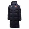 Comfortable Breathable Thick Versatile Long Down Jacket With Zipper And Hood Men Outerwear Legendary-Blue 452440108-2