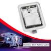 Защелки для ручек ящика для инструментов прицепа из нержавеющей стали с замком Полированные защелки для ящика для инструментов Замок лепестков 6x4 дюйма с 2 ключами