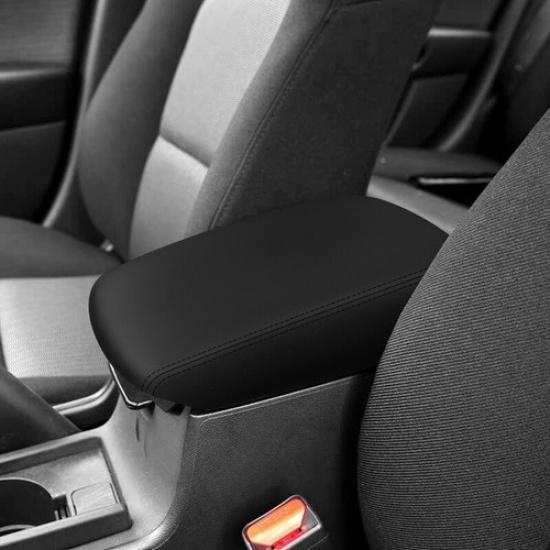 Synthetic Leather Black Stitch Center Console Lid Cover For Mazda 3 Axela 06-12