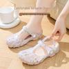 Women's Non-Slip Breathable Closed-Toe Jelly Sandals - Outdoor & Home Wear