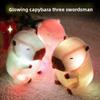 Игрушки капибары Плюшевые, которые излучают свет Детские мультяшные игрушки-животные Подарки Праздник