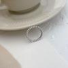 925 Silver-Plated Irregular Plain Ring for Women - Korean Simple & Trendy Design, Non-Fading
