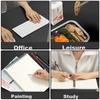 Mouse Pad Medium Size Desk Pad Laptop Mat Keyboard Pad Writing Table Mat Home Mat Waterproof Customizable Large Size, Black Medium Single-Sided