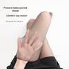 Ультратонкие шелковые чулки с высоким вырезом: Антизацепки, Воздушное ощущение 0D, Сексуальные, Высокопрозрачные черные колготки для женщин