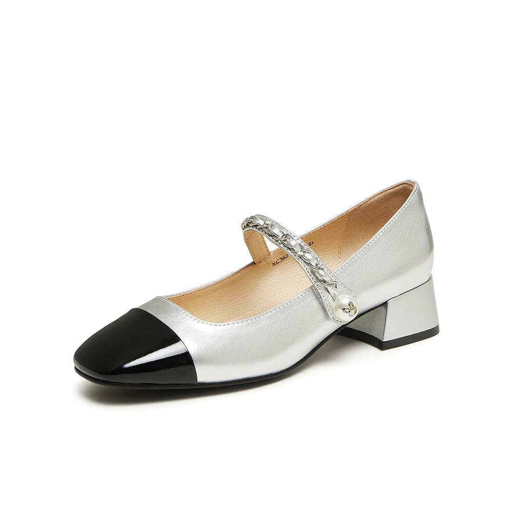 Best 25 Spring Shopping Mall Same Style French Mary Jane Shoes Coarse Heel Women's Single Shoes KC352AQ5