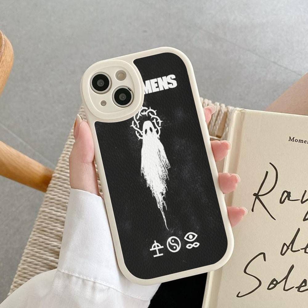 Кожаный чехол для телефона с изображением музыкальной группы Bad Omens для IPhone 16 15 14 13 12 11 Pro Max Plus Ударопрочный чехол