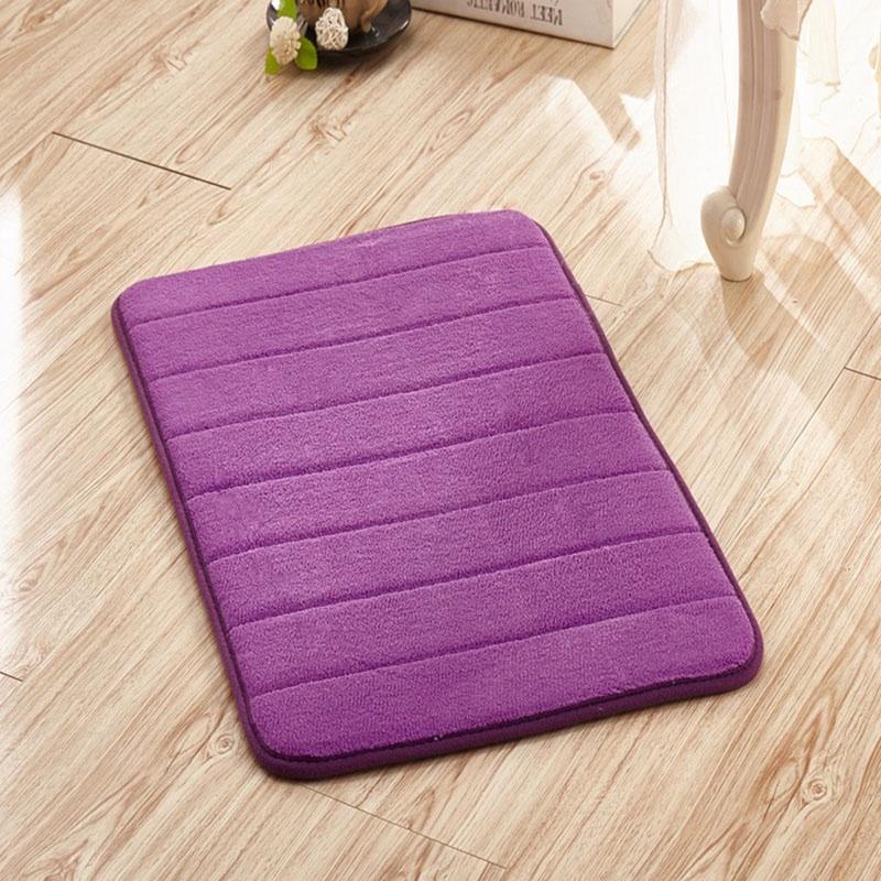 Soft And Plush Memory Foam Bathroom Rug With Shock-absorbing Non-slip Design
