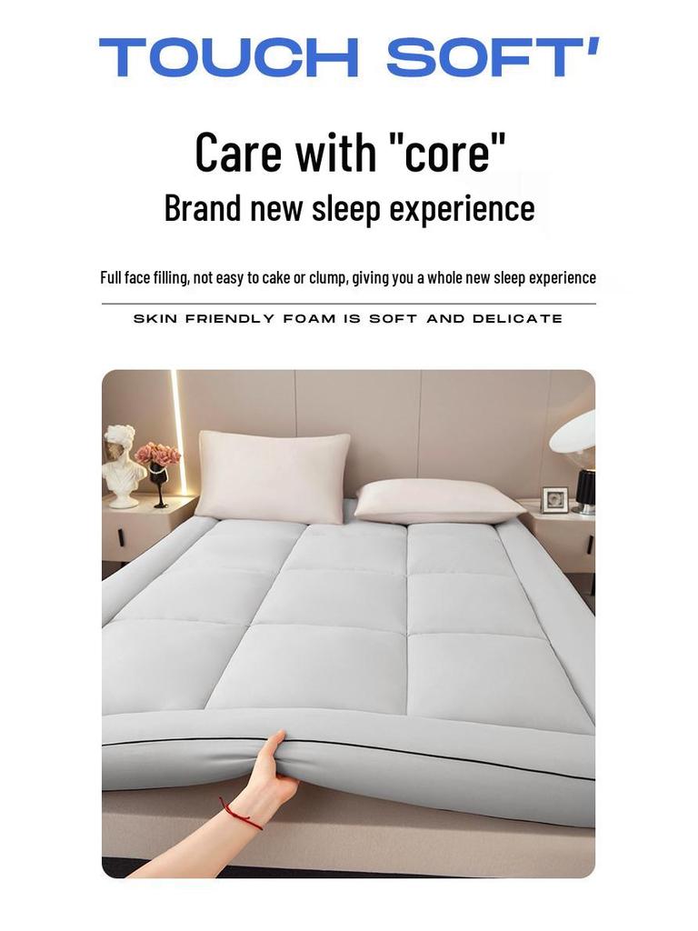 Ультрамягкий 3D антибактериальный хлопковый матрас 2025 года - Ощущение как в облаках, безопасен для кожи студентов и отелей