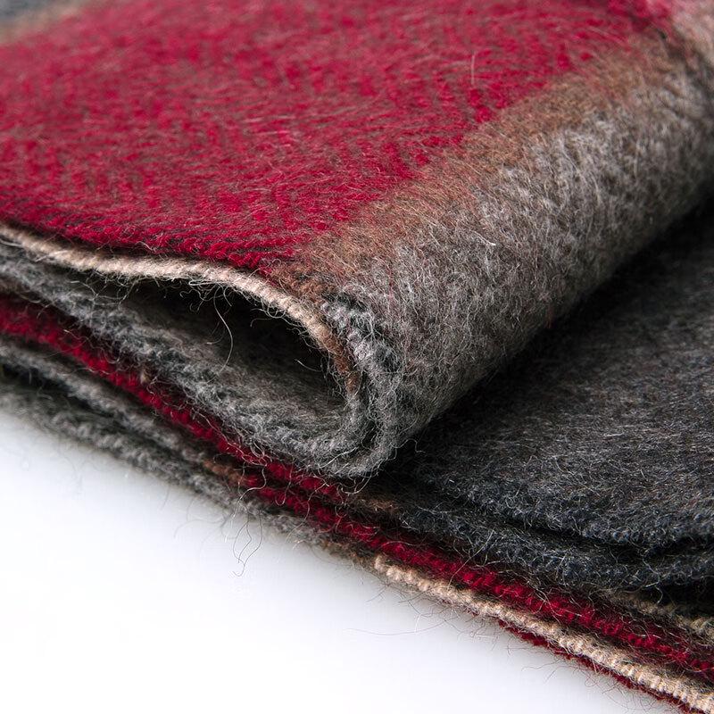 Hengyuanxiang Men's Pure Wool Scarf