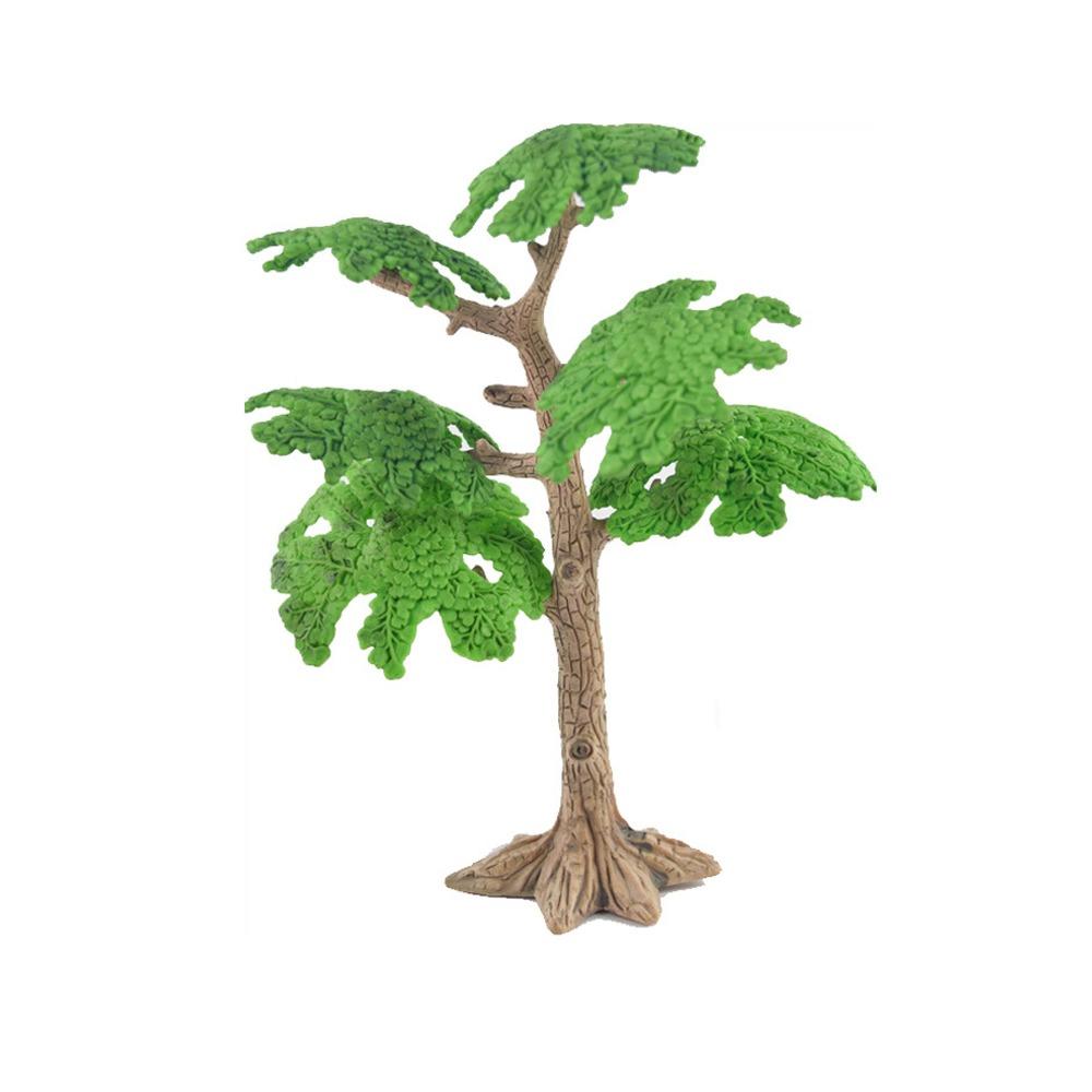 Plastic Simulation Cypress Pine Trees Landscape Tree Model Children's Toys Coconut Tree Garden