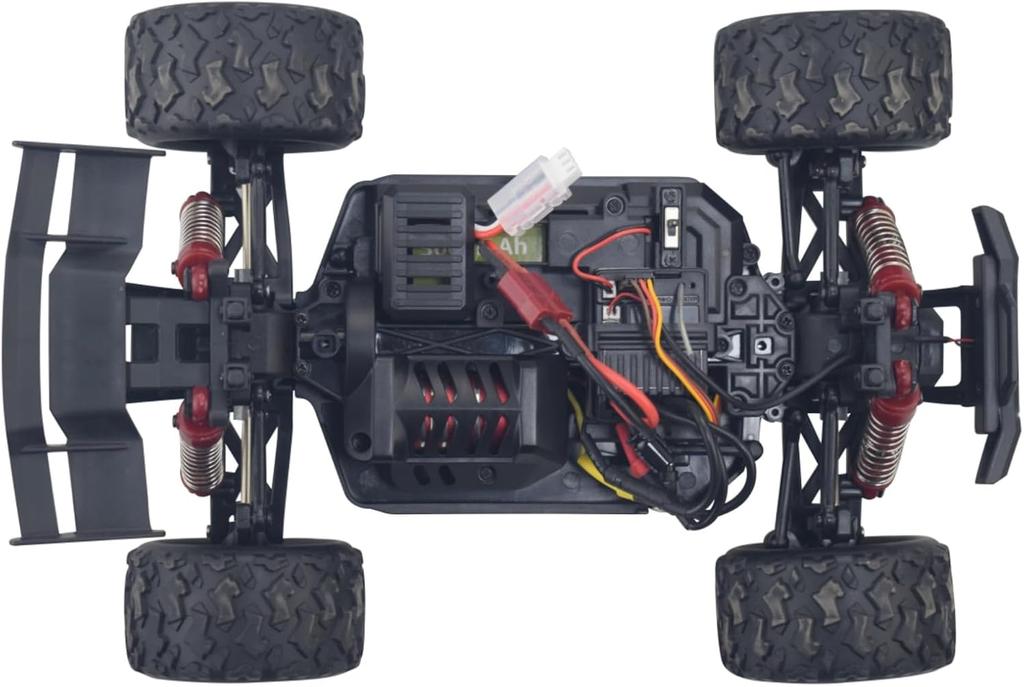 2x 7.4V 3000mAh 15C 2S Li-ion Battery with T Plug and 2-in-1 Charger – for WLtoys 12423 MJX 14301 14302 14303 H16PL RC Car 1/10 1/12 1/16 Scale