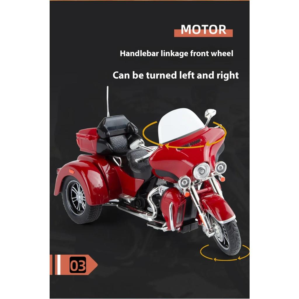 1/9 DAVIDSON Литая модель мотоцикла из сплава Симуляция звука и света Детские игрушки Подарок мальчику на день рождения