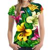 Женская футболка с цветочным 3D принтом, женские футболки в стиле хип-хоп, уличная одежда с коротким рукавом, праздничные футболки в стиле Харадзюку, большие топы Y2k